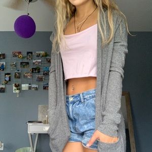 Grey cardigan